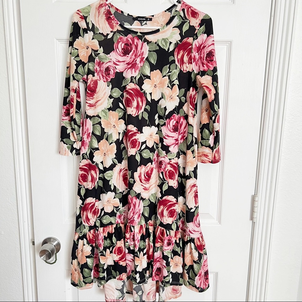 Annabelle | Floral Print Ruffle Dress